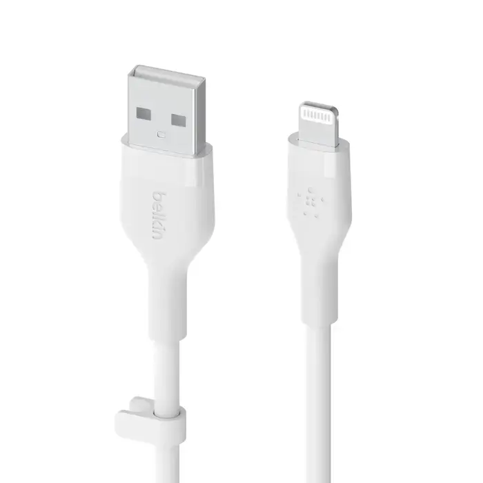 Кабель Belkin BoostCharge Flex USB-A Cable with Lightning Connector 1m White (CAA008bt1MWH)