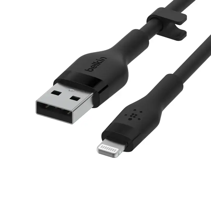 Кабель Belkin BoostCharge Flex USB-A Cable with Lightning Connector 3m Black (CAA008BT3MBK)