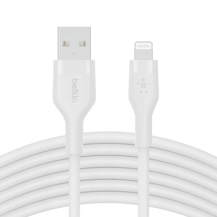 Кабель Belkin BoostCharge Flex USB-A Cable with Lightning Connector 3m White (CAA008bt3MWH)