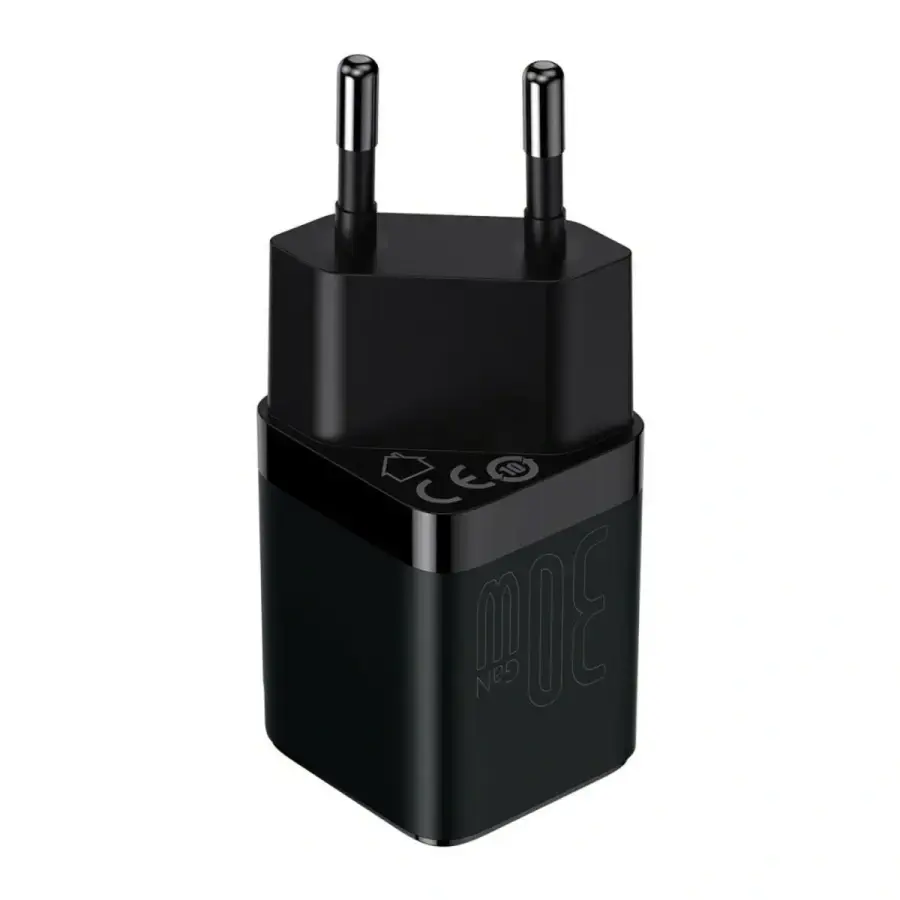 Мережевий зарядний пристрій Baseus GaN3 Fast Charger Type-C 30W Black (CCGN010101)