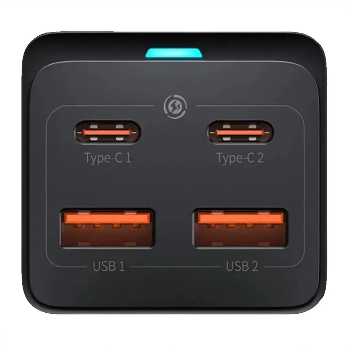 Мережевий зарядний пристрій Baseus GaN3 Pro AC 2хUSB+2хType-C 100W Cable Type-C-Type-C 1m (PSZM000401)