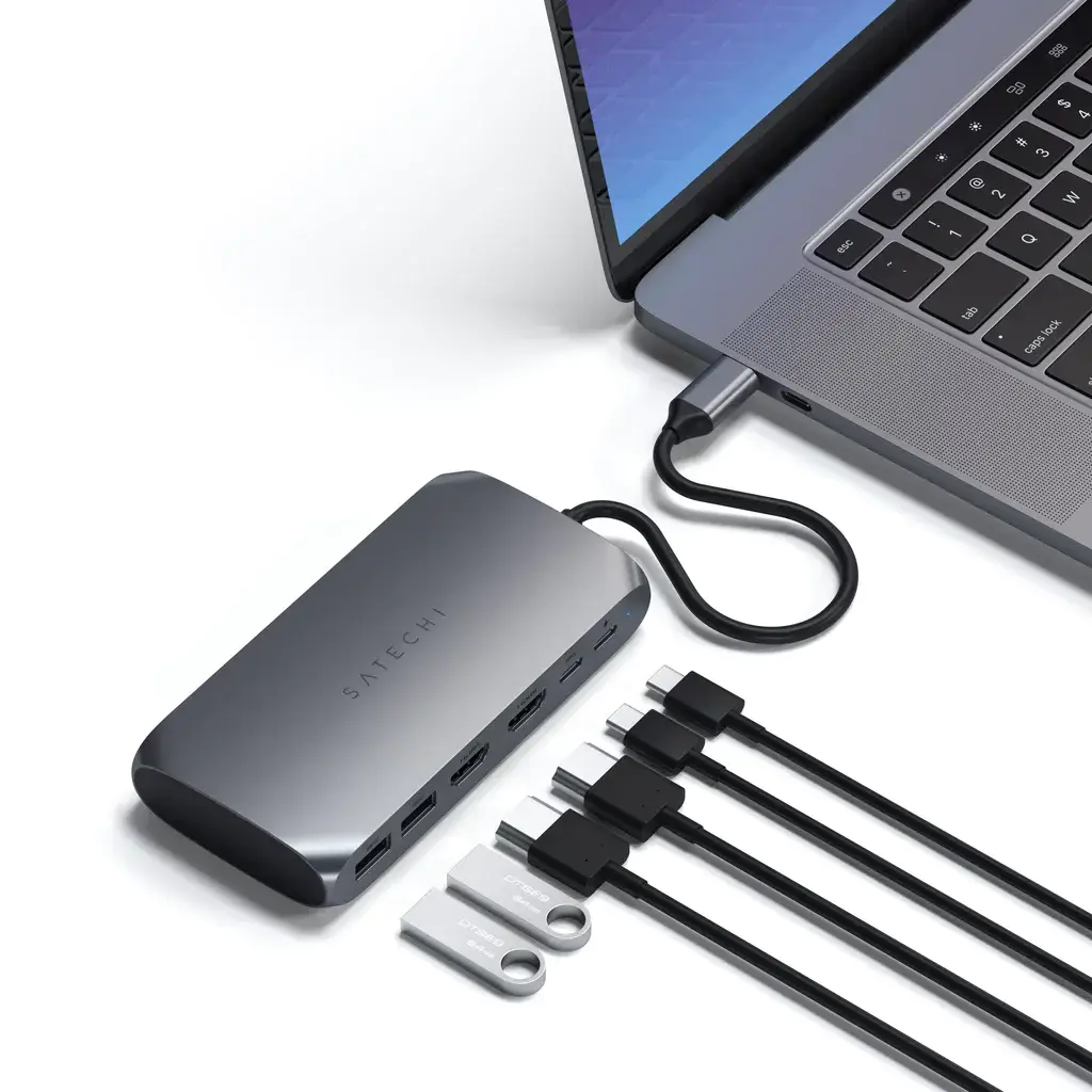 Мультимедійний адаптер Satechi USB-C Multimedia Adapter M1 - Space Gray (ST-UCM1HM)
