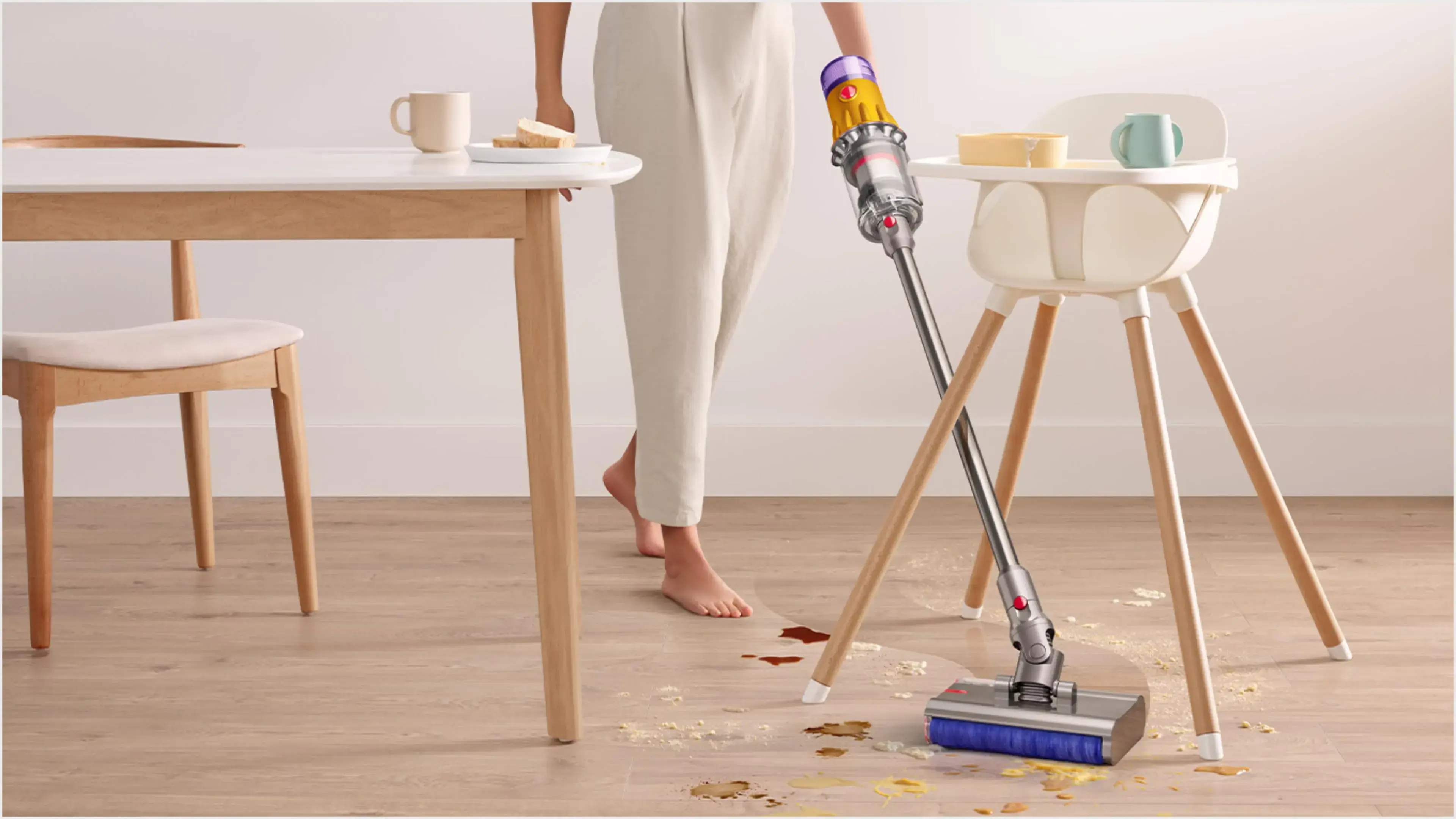 Пылесос Dyson V12s Detect Slim Submarine - Yellow/Nickel