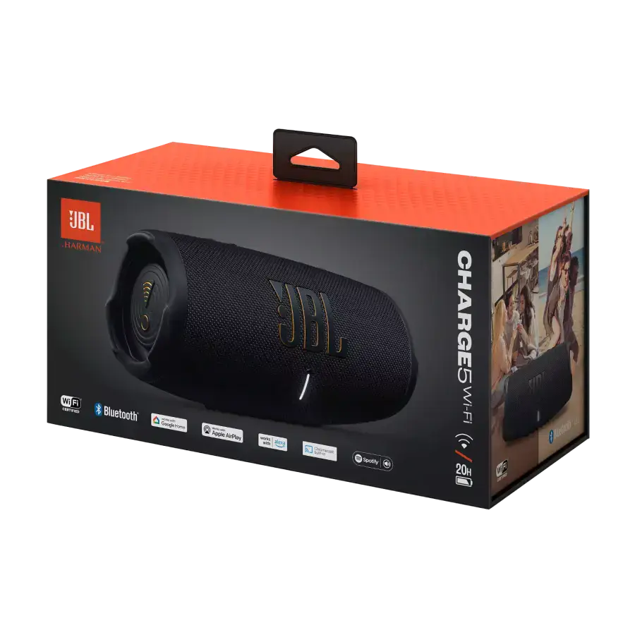 Портативна колонка JBL Charge 5 Wi-Fi - Black (JBLCHARGE5WIFIBLK)