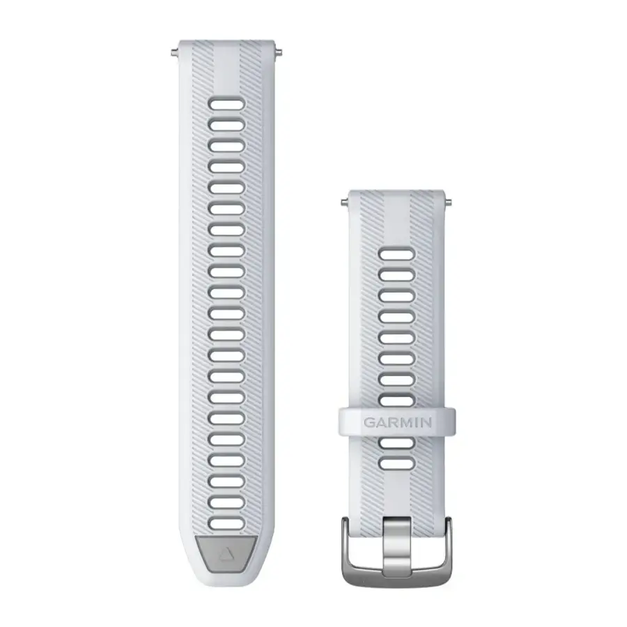 Ремешок Garmin 22 mm для Forerunner 965 - Whitestone/Powder Gray with Silver Hardware (010-11251-9Z)