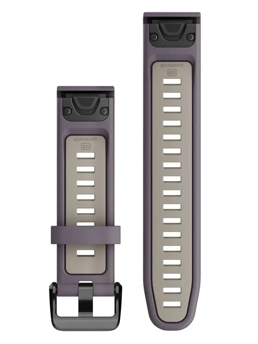 Ремешок Garmin QuickFit 20 Watch Bands Silicone - Deep Orchid/Light Sand (010-13279-06)