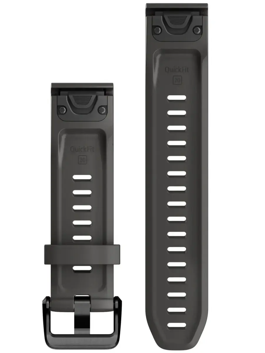 Ремешок Garmin QuickFit 20 Watch Bands Silicone - Graphite (010-13102-01)