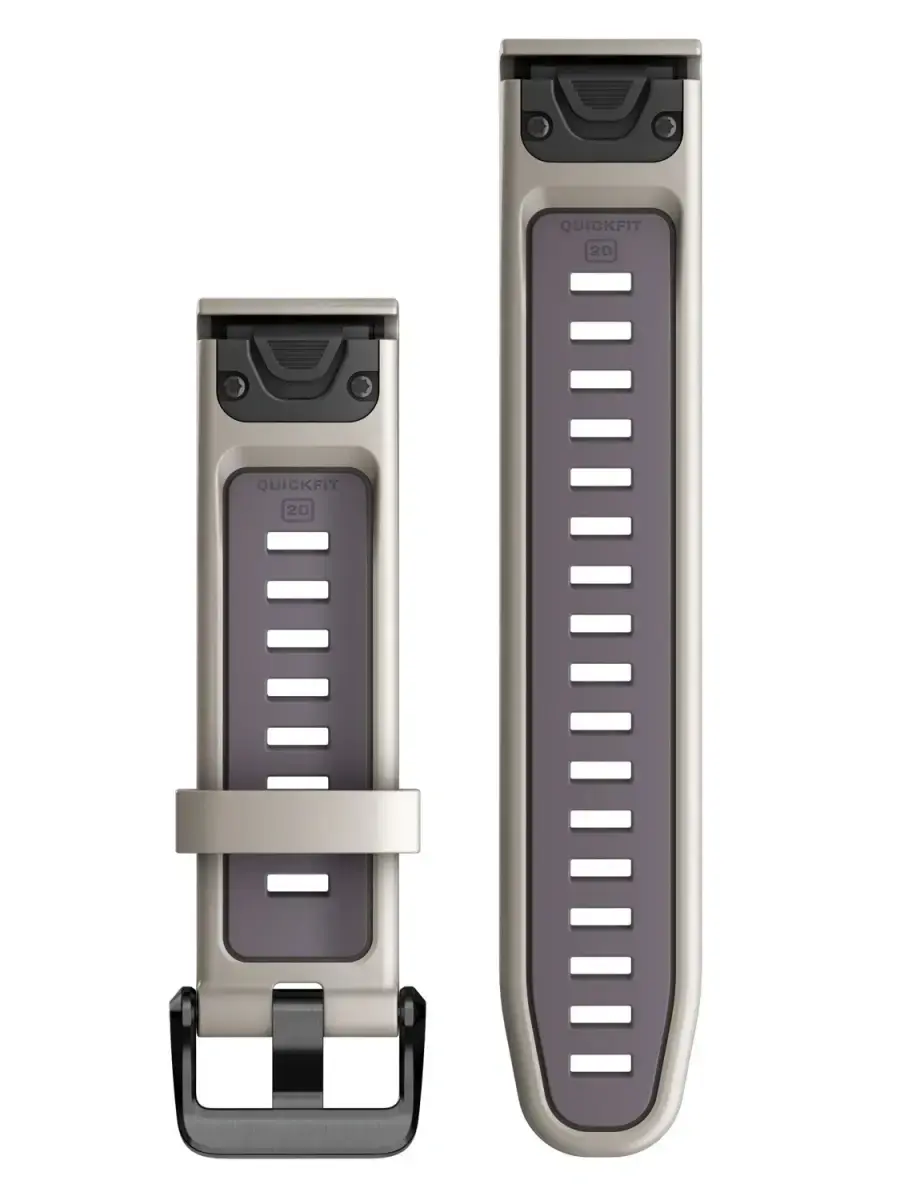 Ремешок Garmin QuickFit 20 Watch Bands Silicone - Light Sand/Deep Orchid (010-13279-05)