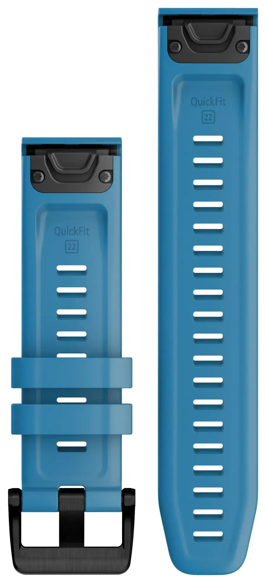 Ремінець Garmin QuickFit 22 Watch Bands - Cirrus Blue with Black Stainless Steel Hardware (010-13111-30)