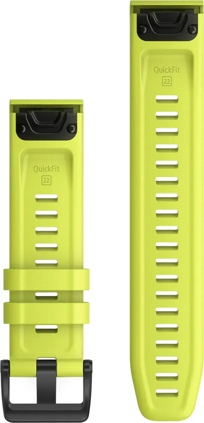 Ремешок Garmin QuickFit 22 Watch Bands Silicone - Amp Yellow (010-12863-04)