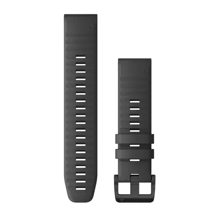 Ремінець Garmin QuickFit 22 Watch Bands Silicone - Slate Gray with Black Hardware (010-12863-22)