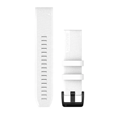 Ремінець Garmin QuickFit 22 Watch Bands - White with Black Stainless Steel Hardware (010-12901-01)