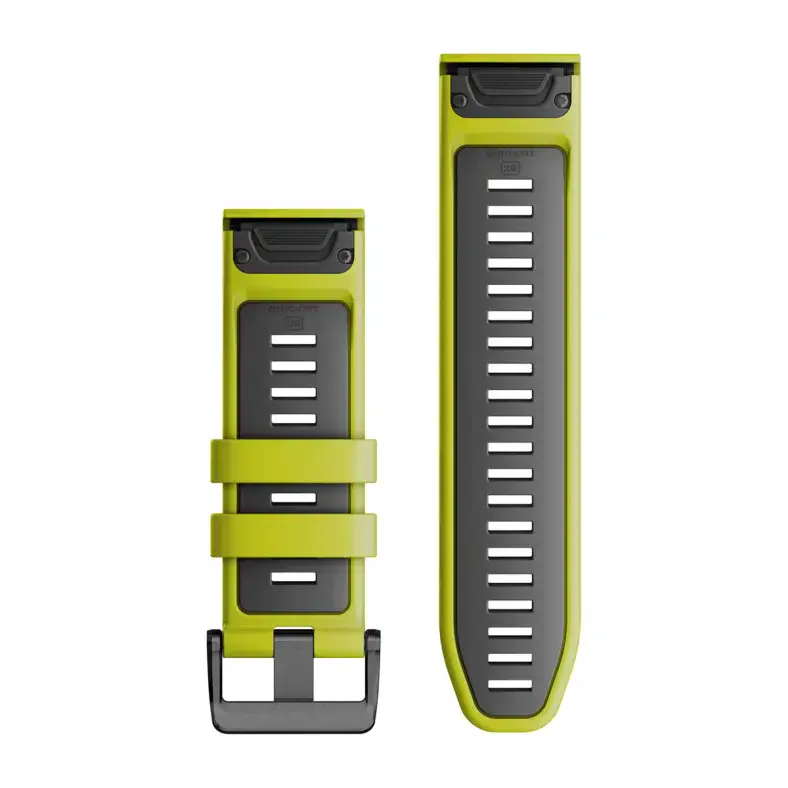 Ремінець Garmin QuickFit 26 Watch Bands Silicone - Electric Lime/Graphite (010-13281-03)