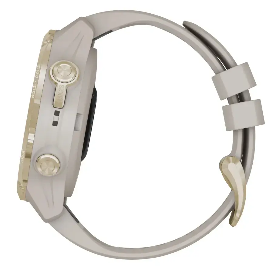 Смарт-годинник Garmin Descent Mk2S Light Gold with Light Sand Silicone Band (010-02403-01)