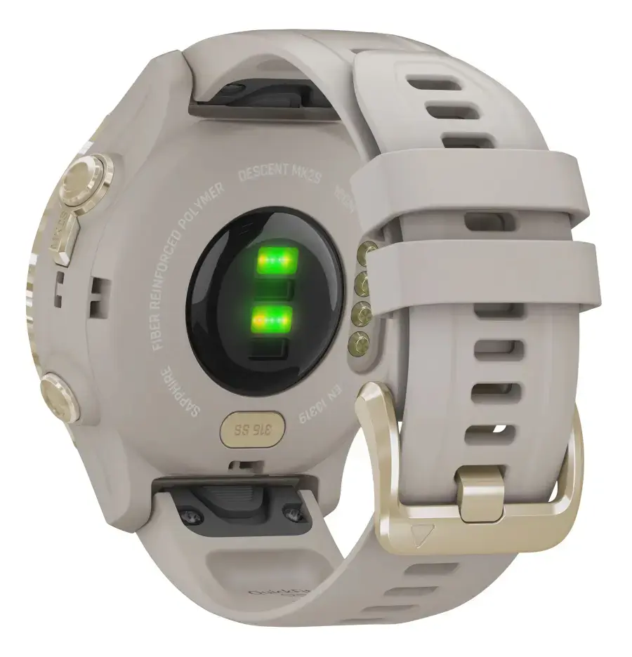 Смарт-годинник Garmin Descent Mk2S Light Gold with Light Sand Silicone Band (010-02403-01)