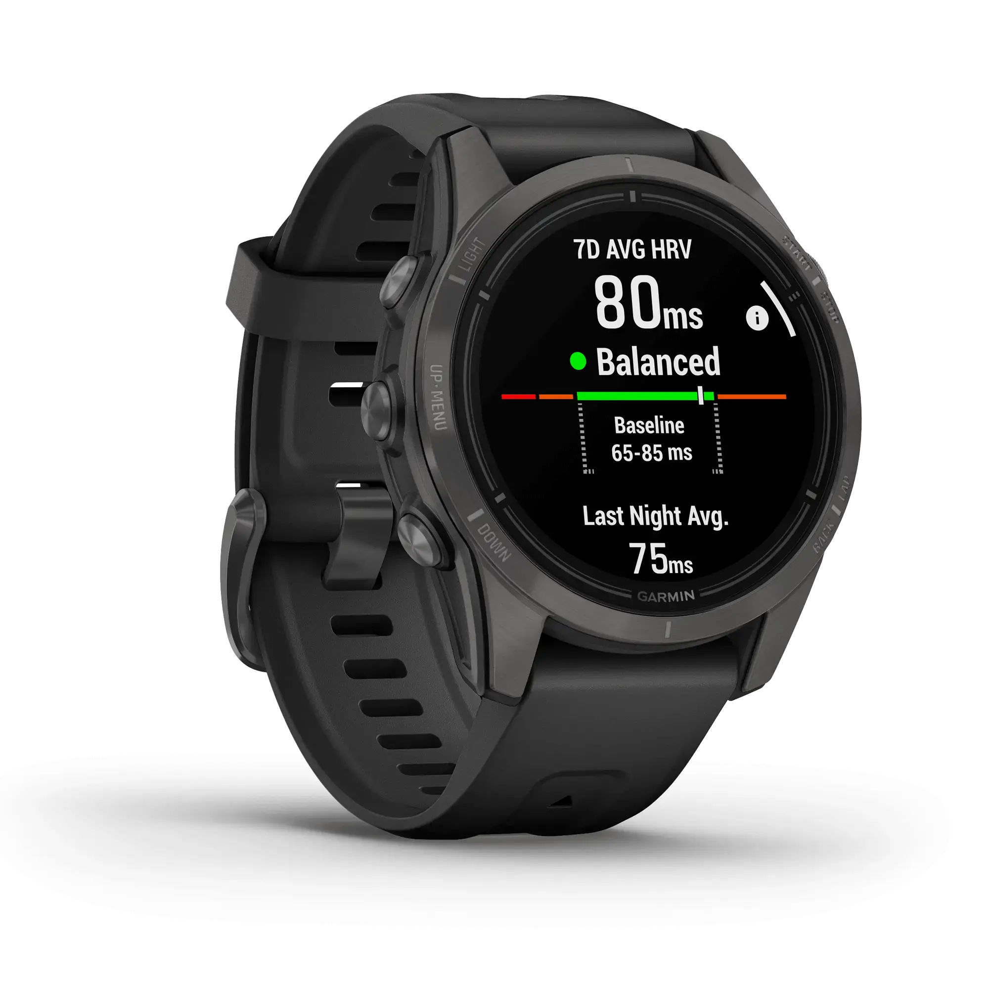 Смарт-годинник Garmin Epix Pro (Gen 2) Sapphire Edition | 42 mm Carbon Grey DLC Titanium with Black Band (010-02802-15)