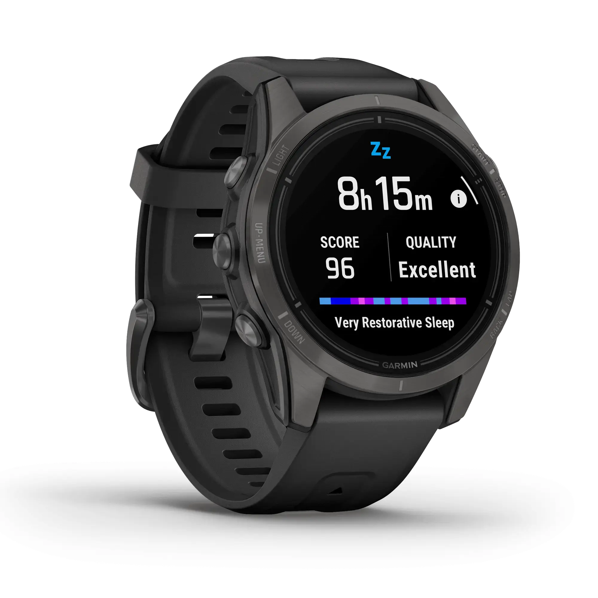 Смарт-годинник Garmin Epix Pro (Gen 2) Sapphire Edition | 42 mm Carbon Grey DLC Titanium with Black Band (010-02802-15)