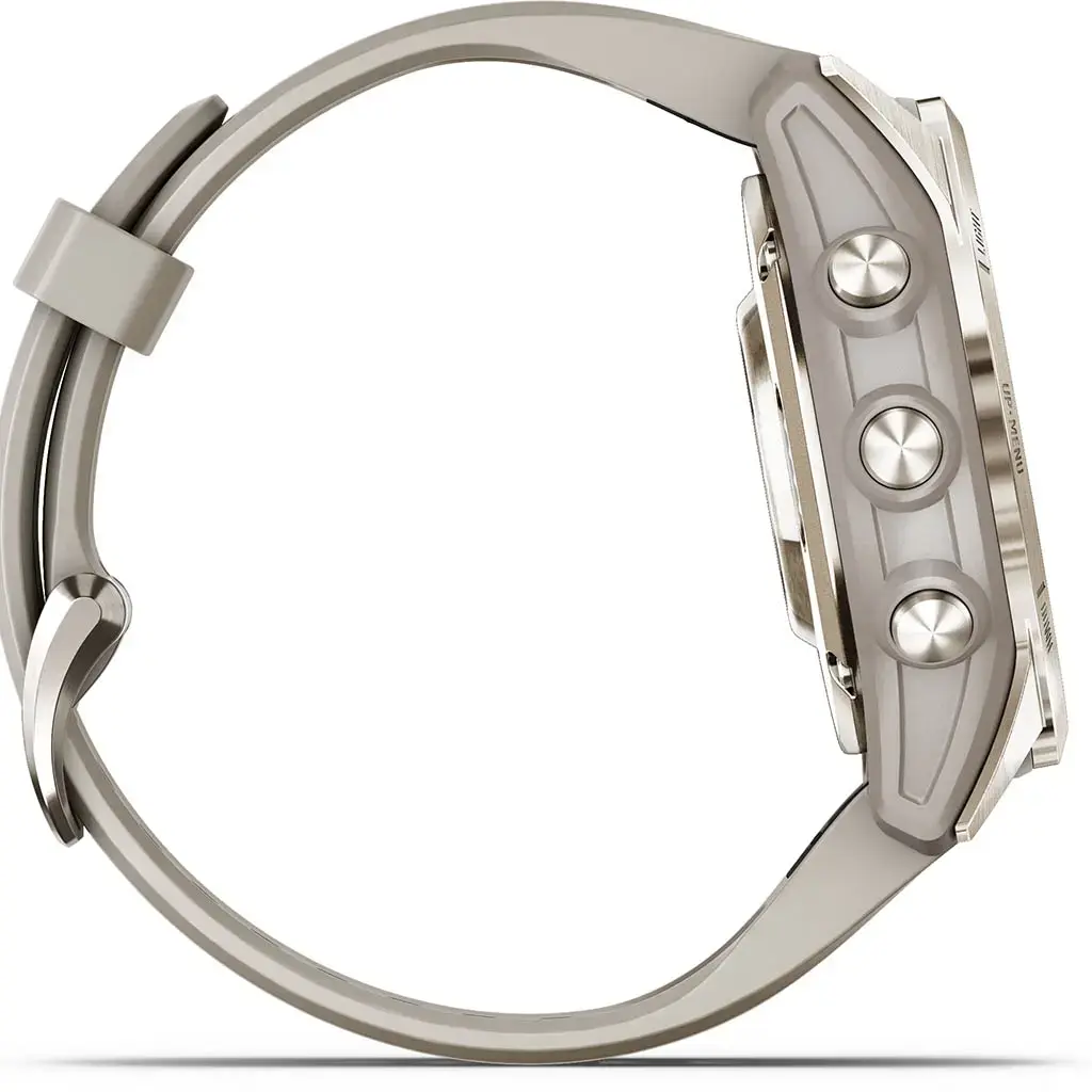Смарт-часы Garmin Epix Pro (Gen 2) Sapphire Edition | 42 mm Soft Gold with Light Sand Band (010-02802-11)