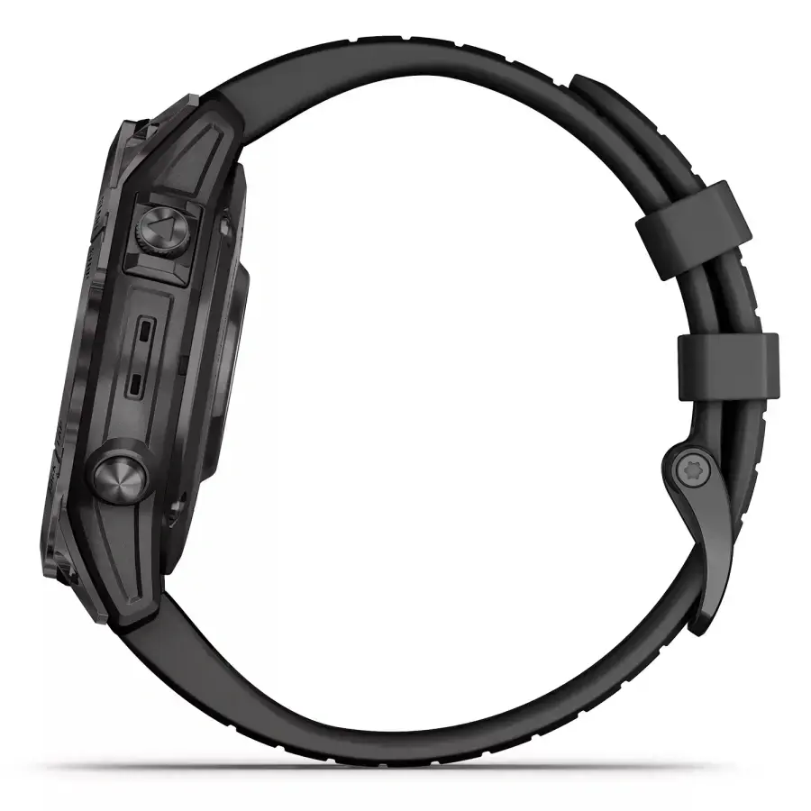 Смарт-годинник Garmin Epix Pro (Gen 2) Sapphire Edition | 47 mm Carbon Gray DLC Titanium with Black Band (010-02803-11)