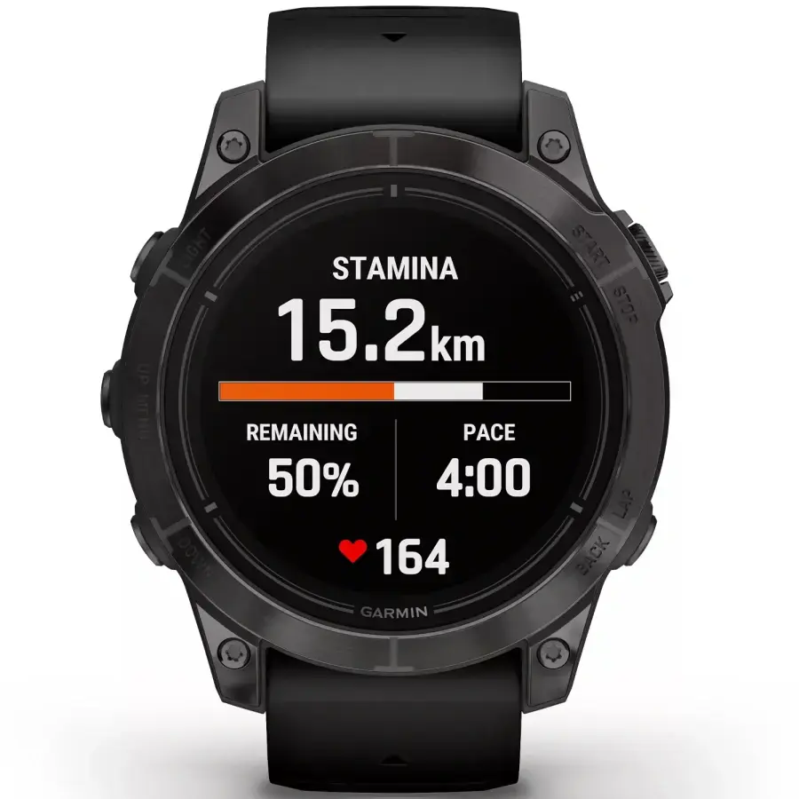 Смарт-годинник Garmin Epix Pro (Gen 2) Sapphire Edition | 47 mm Carbon Gray DLC Titanium with Black Band (010-02803-11)