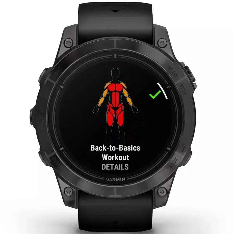 Смарт-годинник Garmin Epix Pro (Gen 2) Sapphire Edition | 47 mm Carbon Gray DLC Titanium with Black Band (010-02803-11)