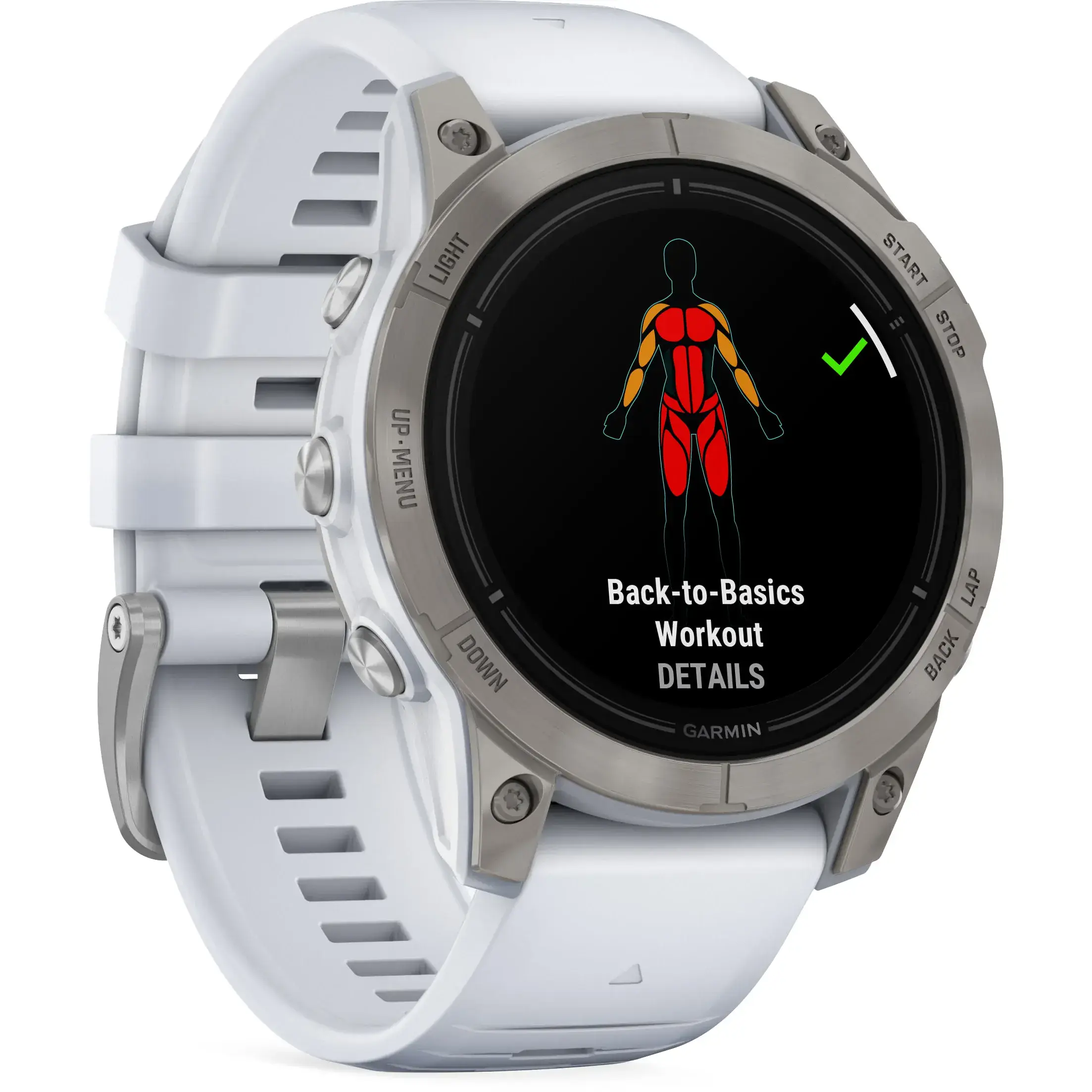 Смарт-часы Garmin Epix Pro (Gen 2) Sapphire Edition | 47 mm Titanium with Whitestone Band (010-02803-21)