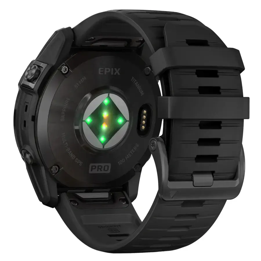 Смарт-годинник Garmin Epix Pro (Gen 2) Sapphire Edition | 51 mm Carbon Gray DLC Titanium with Black Band Band (010-02804-01)