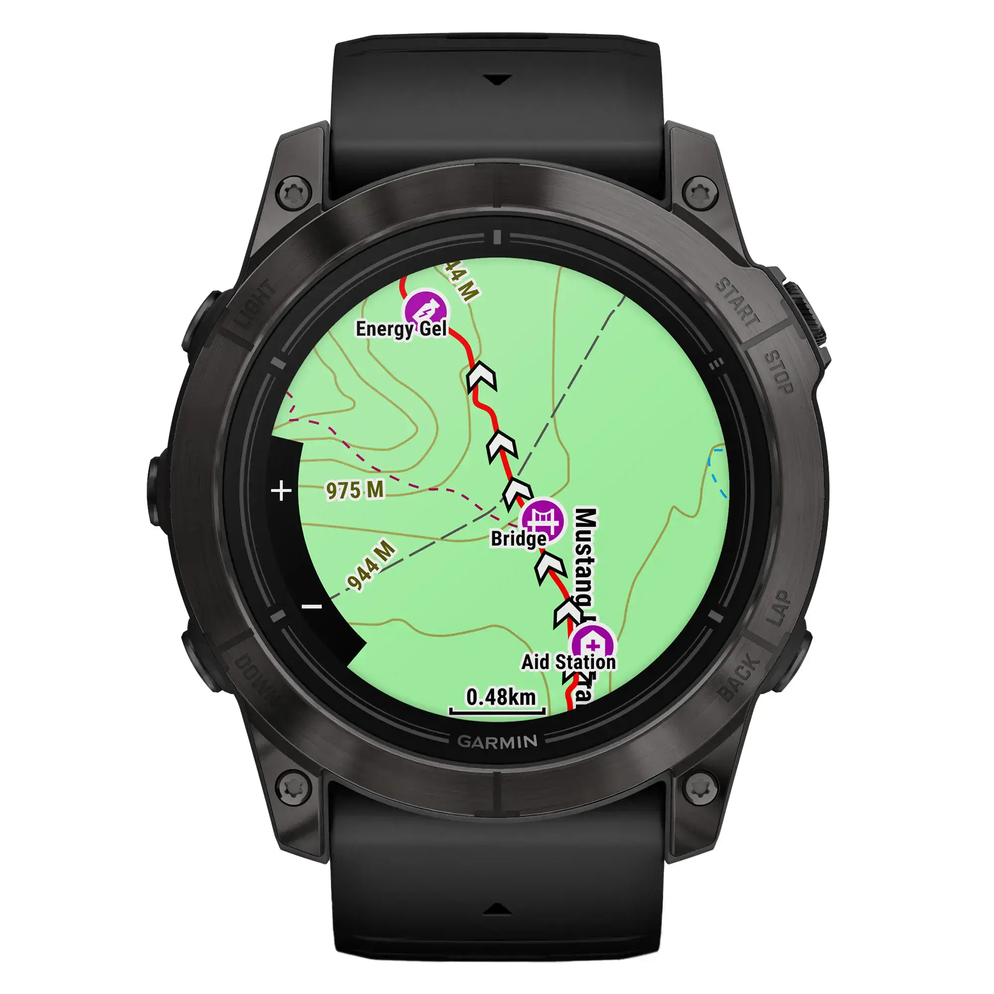 Смарт-годинник Garmin Epix Pro (Gen 2) Sapphire Edition | 51 mm Carbon Gray DLC Titanium with Black Band Band (010-02804-01)