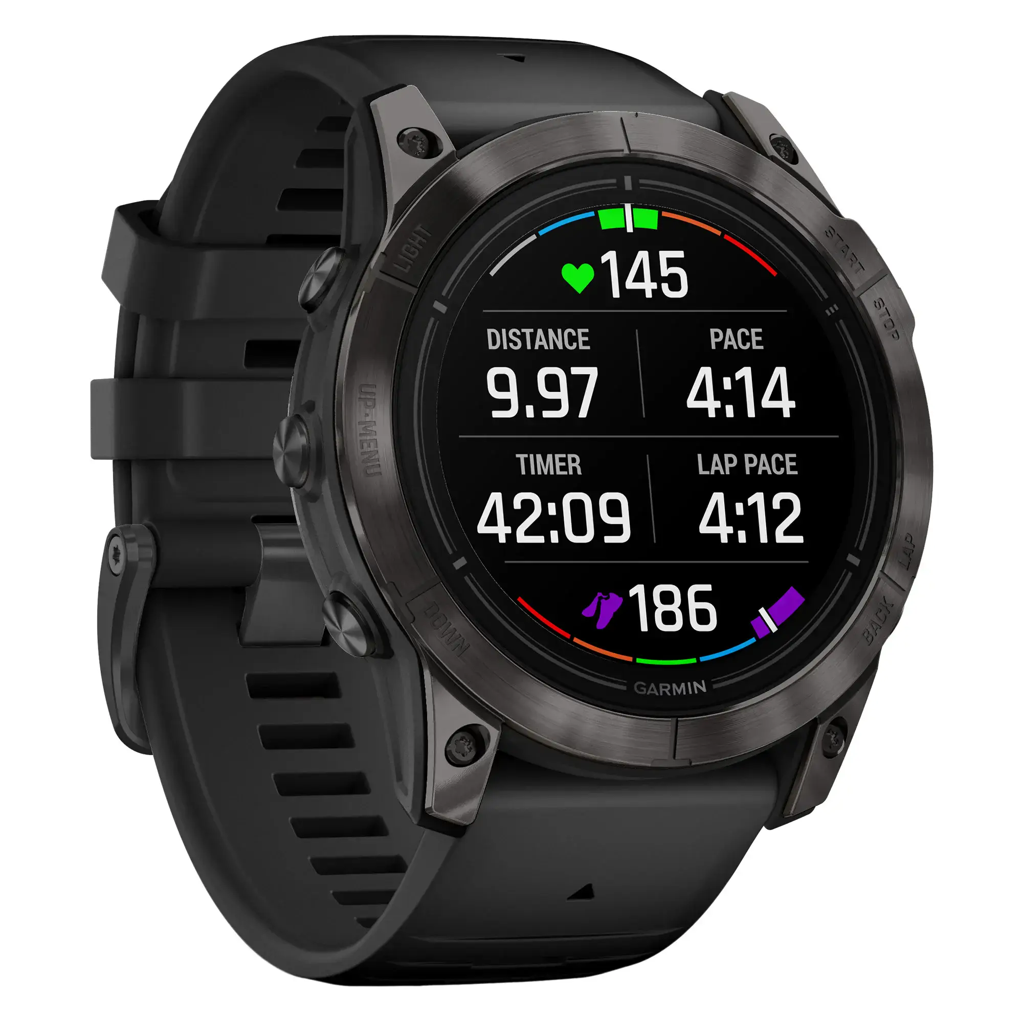 Смарт-годинник Garmin Epix Pro (Gen 2) Sapphire Edition | 51 mm Carbon Gray DLC Titanium with Black Band Band (010-02804-01)