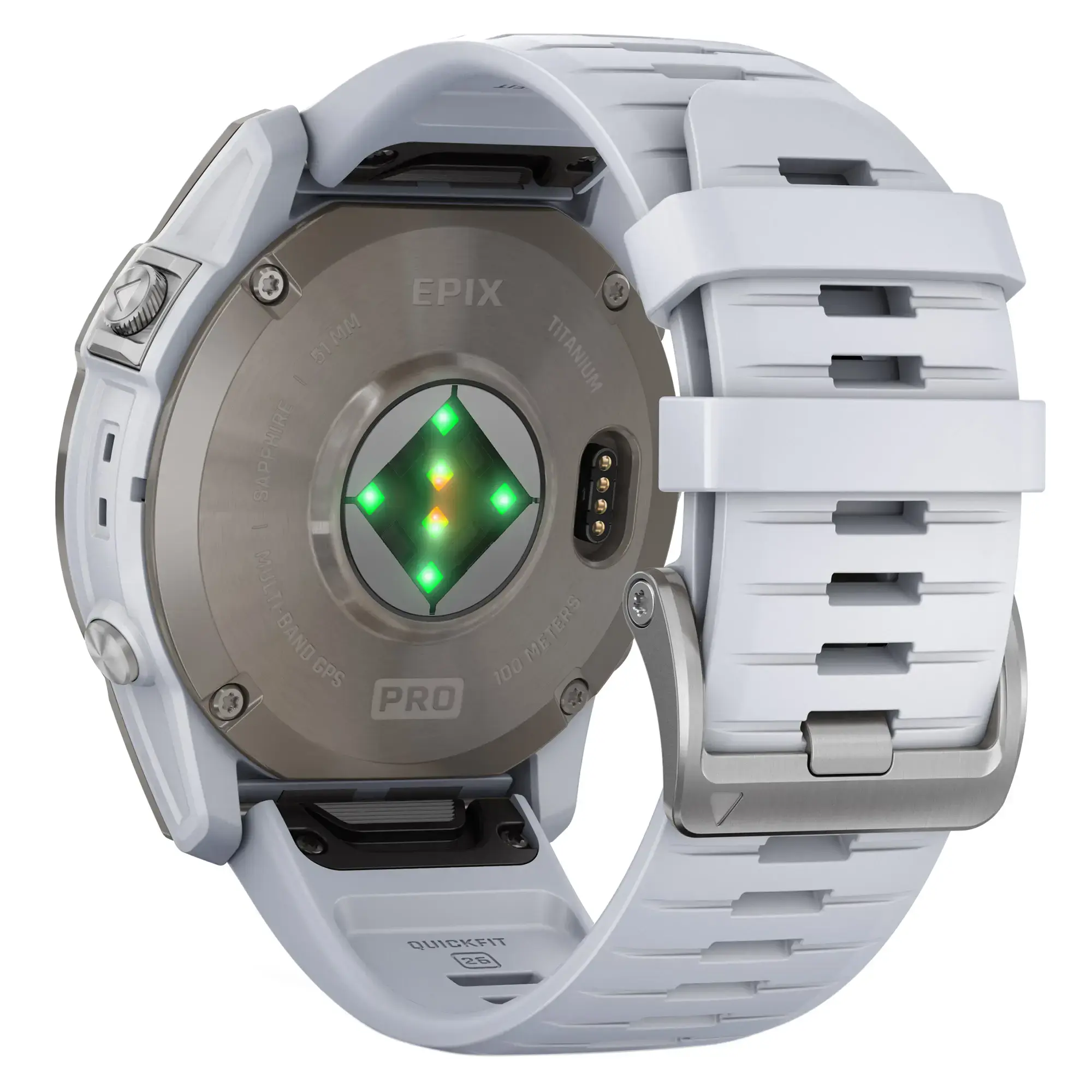 Смарт-часы Garmin Epix Pro (Gen 2) Sapphire Edition | 51 mm Titanium with Whitestone Band (010-02804-11)