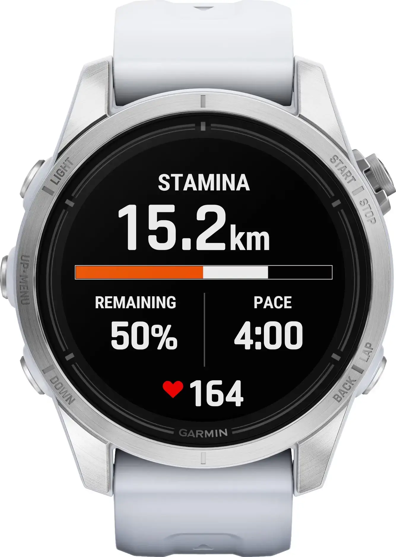 Смарт-годинник Garmin Epix Pro (Gen 2) Standard Edition | 42 mm Silver with Whitestone Band (010-02802-01)