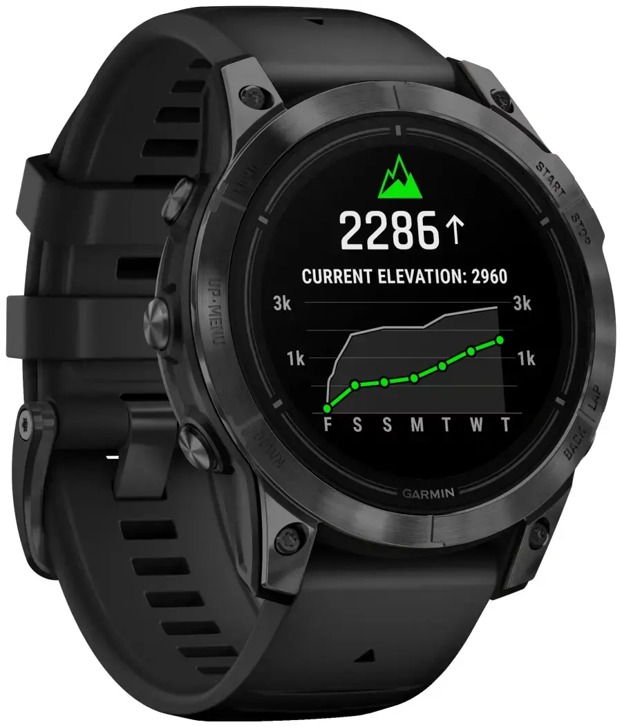 Смарт-годинник Garmin Epix Pro (Gen 2) Standard Edition | 47 mm Slate Gray with Black Band (010-02803-01)