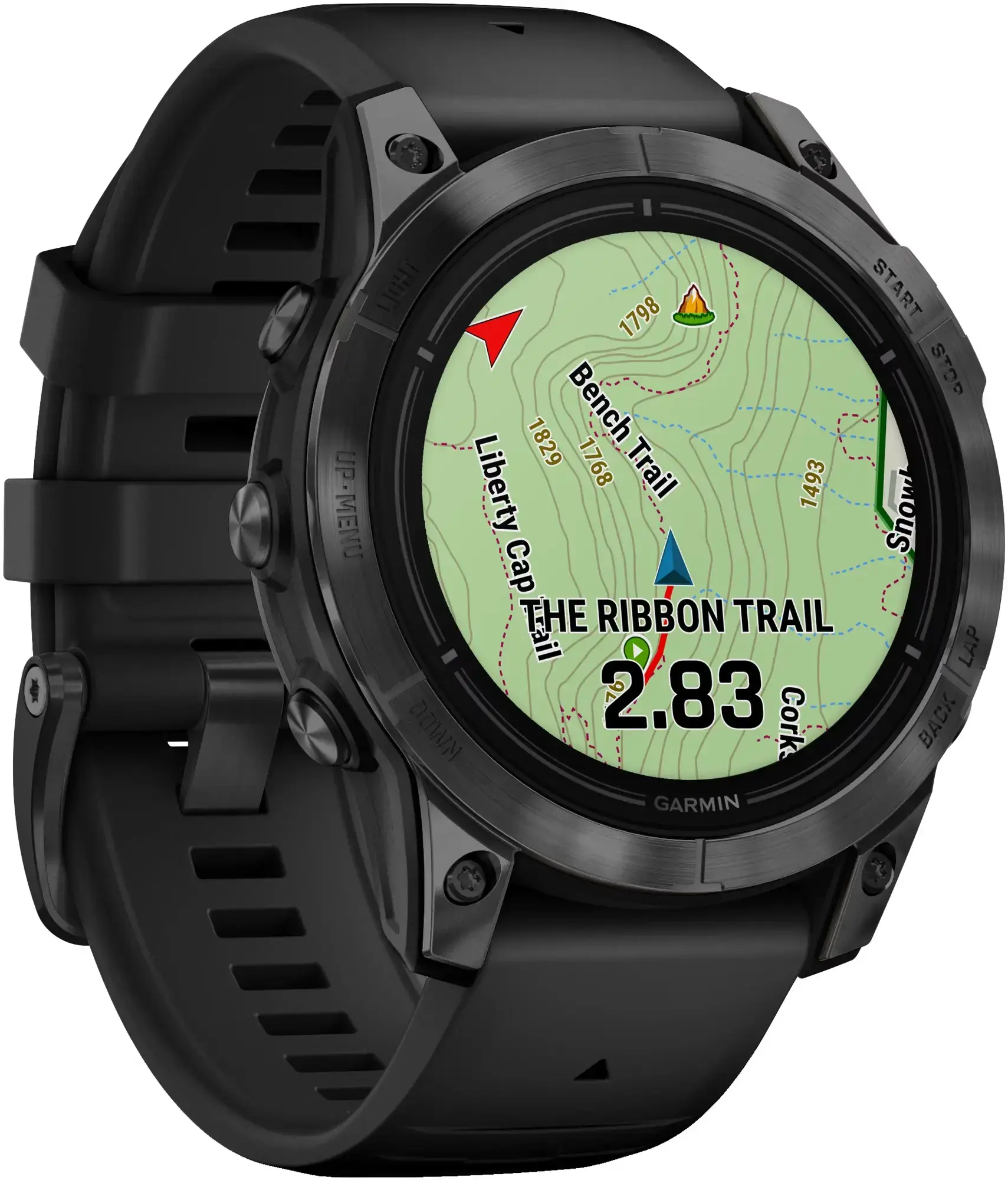 Смарт-годинник Garmin Epix Pro (Gen 2) Standard Edition | 51 mm Slate Gray with Black Band (010-02804-21)
