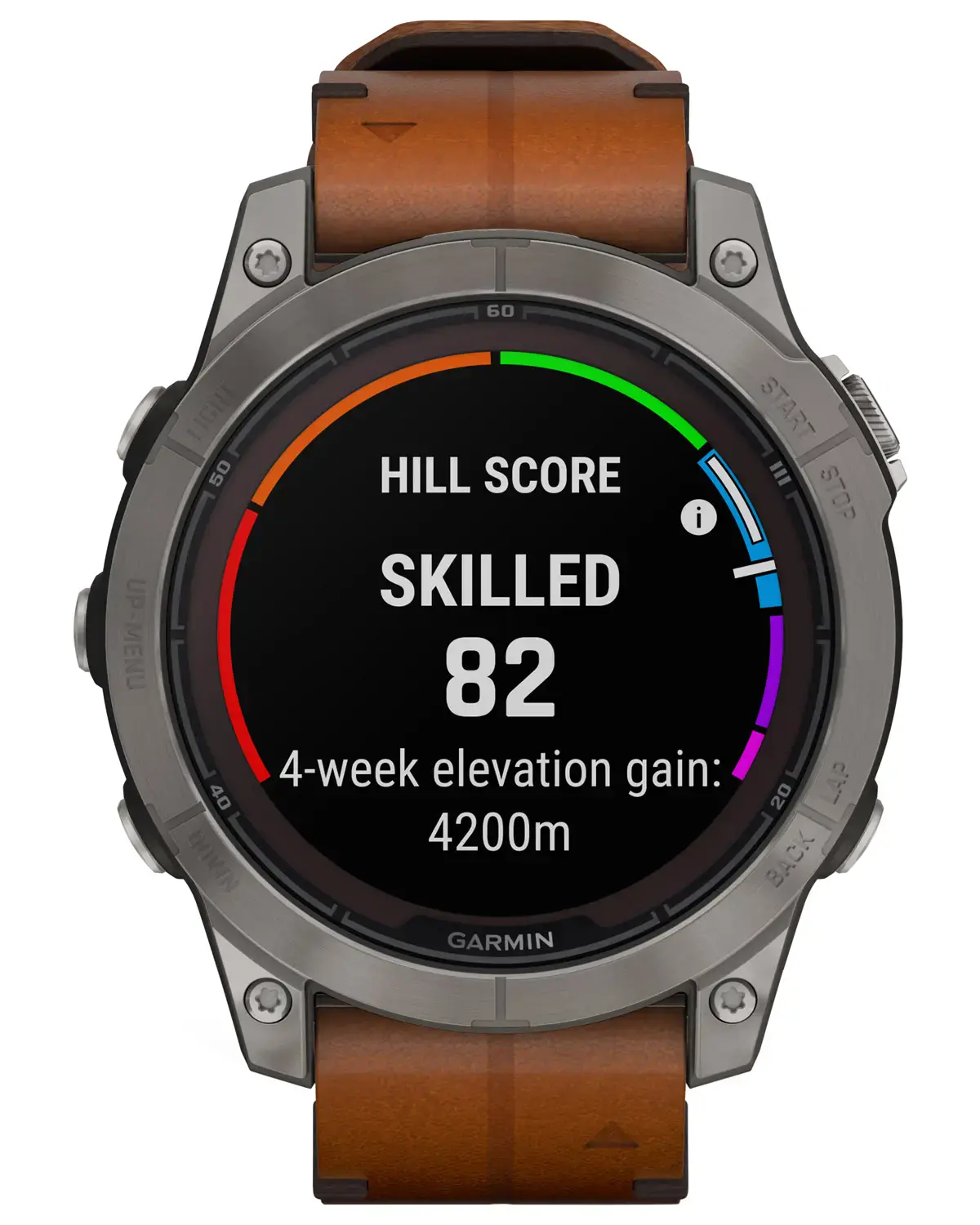 Смарт-годинник Garmin Fenix 7 Pro Sapphire Solar Edition | 47 мм Titanium with Chestnut Leather Band (010-02777-30)