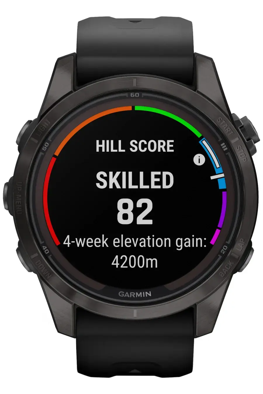 Смарт-годинник Garmin Fenix 7S Pro Sapphire Solar Edition | 42 мм Carbon Gray DLC Titanium with Black Band (010-02776-11)