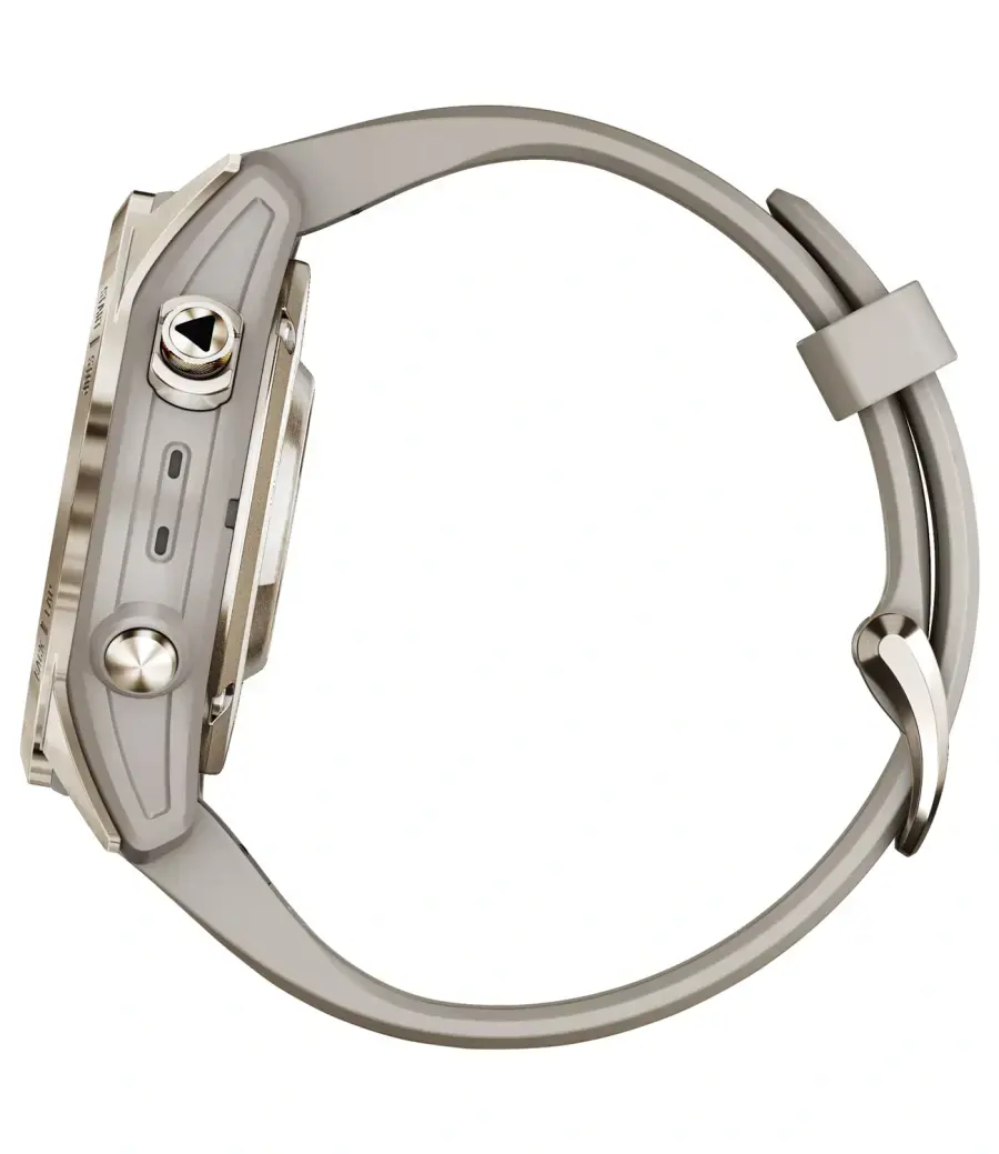 Смарт-годинник Garmin Fenix 7S Pro Sapphire Solar Edition | 42 мм Soft Gold with Light Sand Band (010-02776-15)