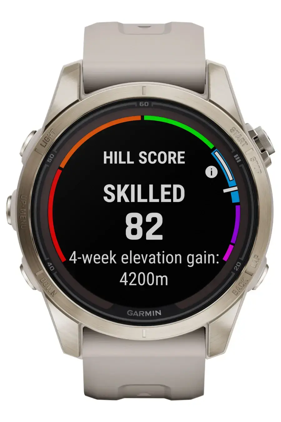 Смарт-годинник Garmin Fenix 7S Pro Sapphire Solar Edition | 42 мм Soft Gold with Light Sand Band (010-02776-15)