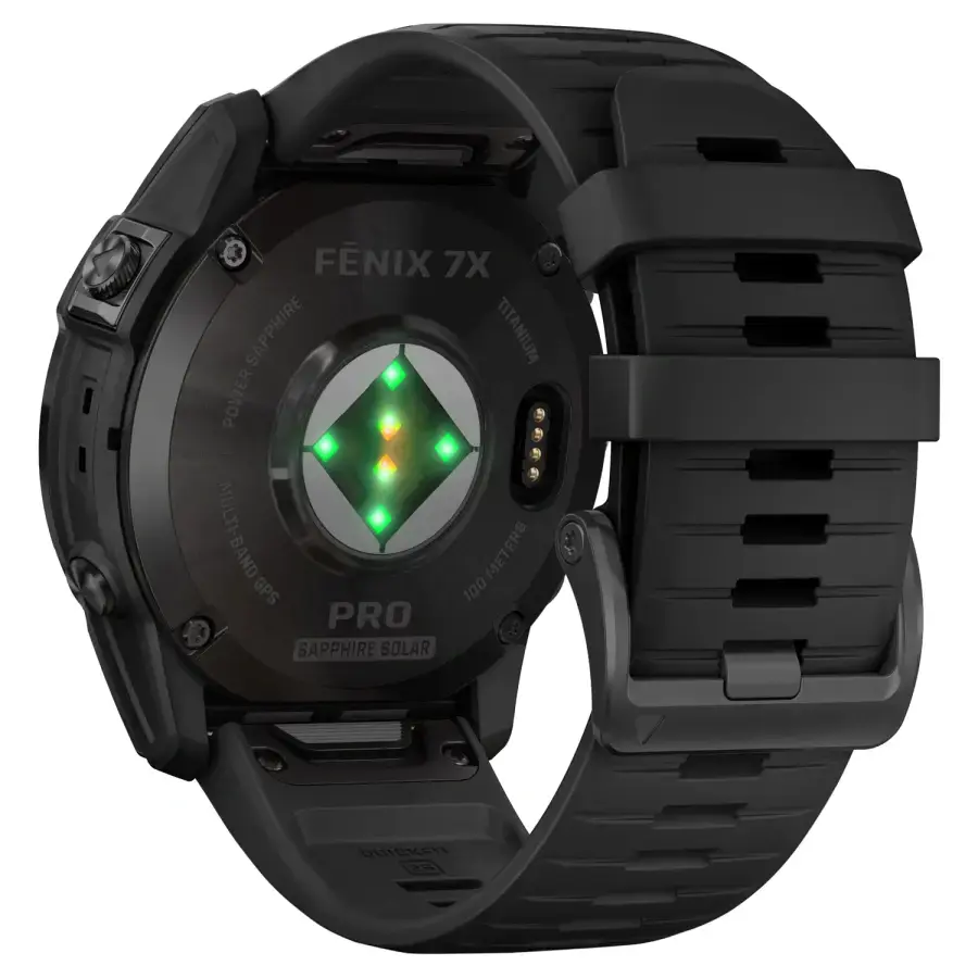 Смарт-годинник Garmin Fenix 7X Pro Sapphire Solar Edition | 51 мм Carbon Grey DLC Titanium with Black Band (010-02778-11)