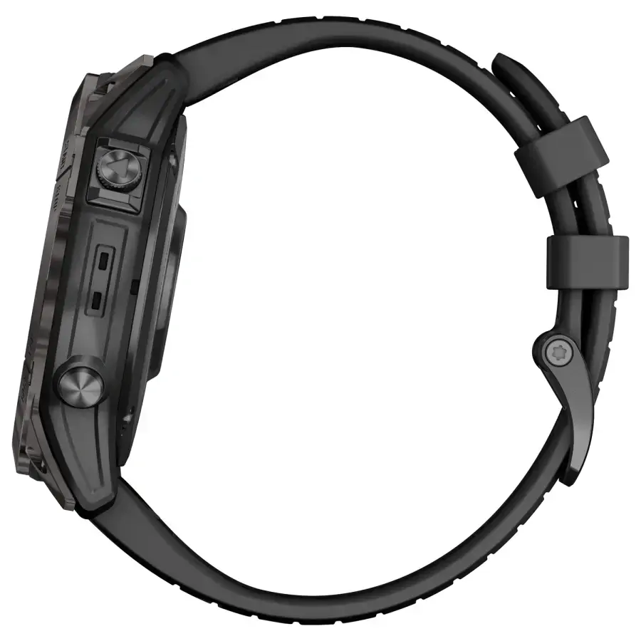 Смарт-годинник Garmin Fenix 7X Pro Sapphire Solar Edition | 51 мм Carbon Grey DLC Titanium with Black Band (010-02778-11)