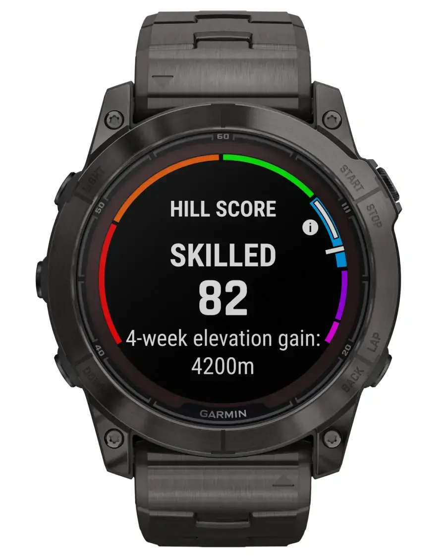 Смарт-годинник Garmin Fenix 7X Pro Sapphire Solar Edition | 51 мм Carbon Gray DLC Titanium with Vented Titanium Bracelet (010-02778-30)