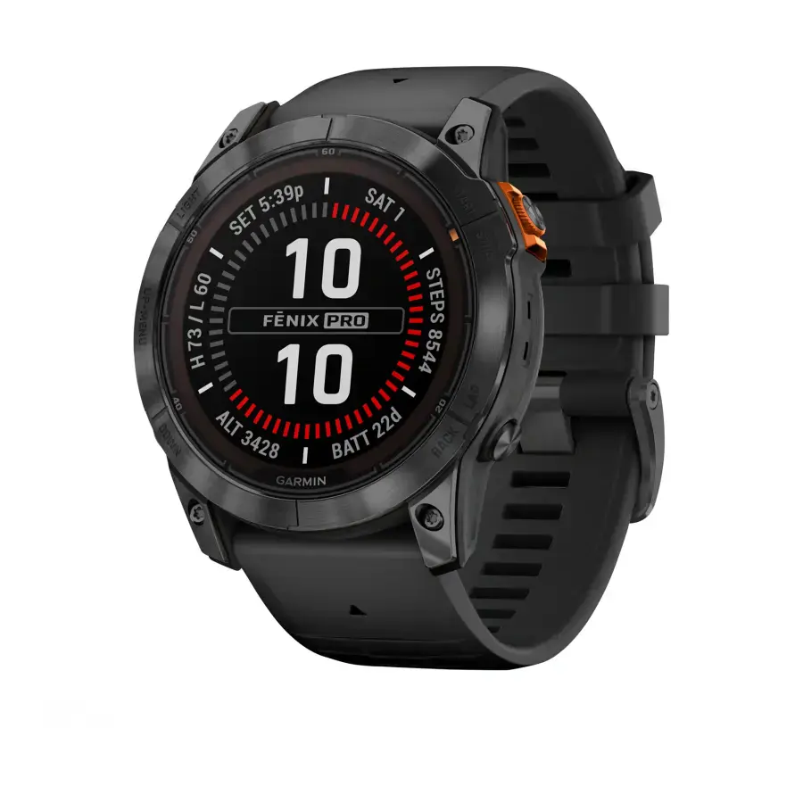Смарт-годинник Garmin Fenix 7X Pro Solar Edition | 51 мм Slate Gray with Black Band (010-02778-01)
