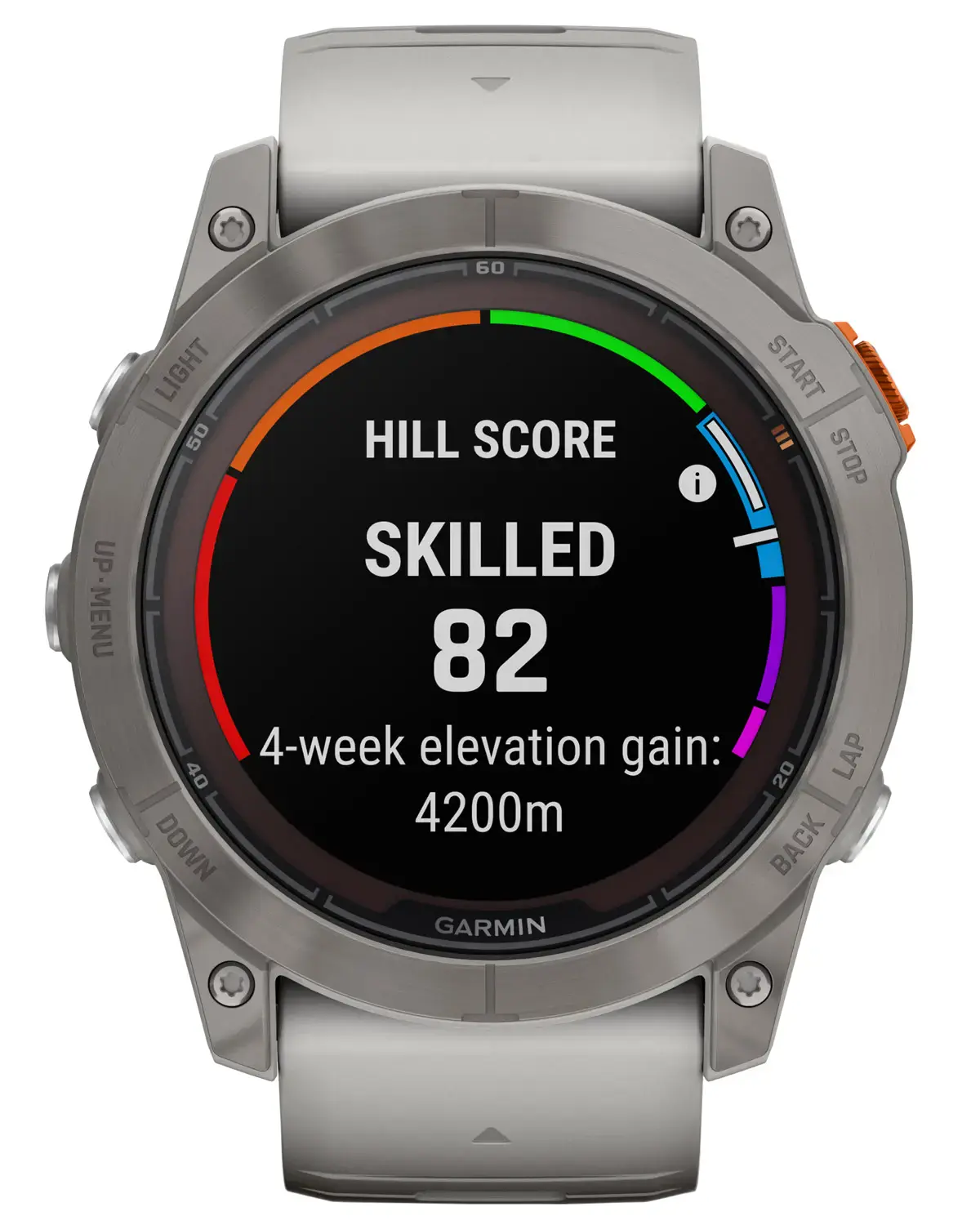 Смарт-годинник Garmin Fenix 7X Pro Sapphire Solar Edition | 51 мм Titanium with Fog Gray/Ember Orange Band (010-02778-15)