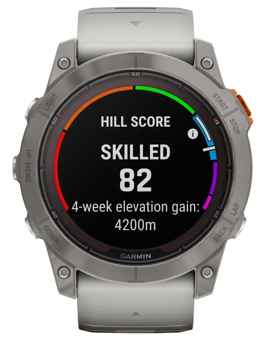 Смарт-годинник Garmin Fenix 7X Pro Sapphire Solar Edition | 51 мм Titanium with Fog Gray/Ember Orange Band (010-02778-15)