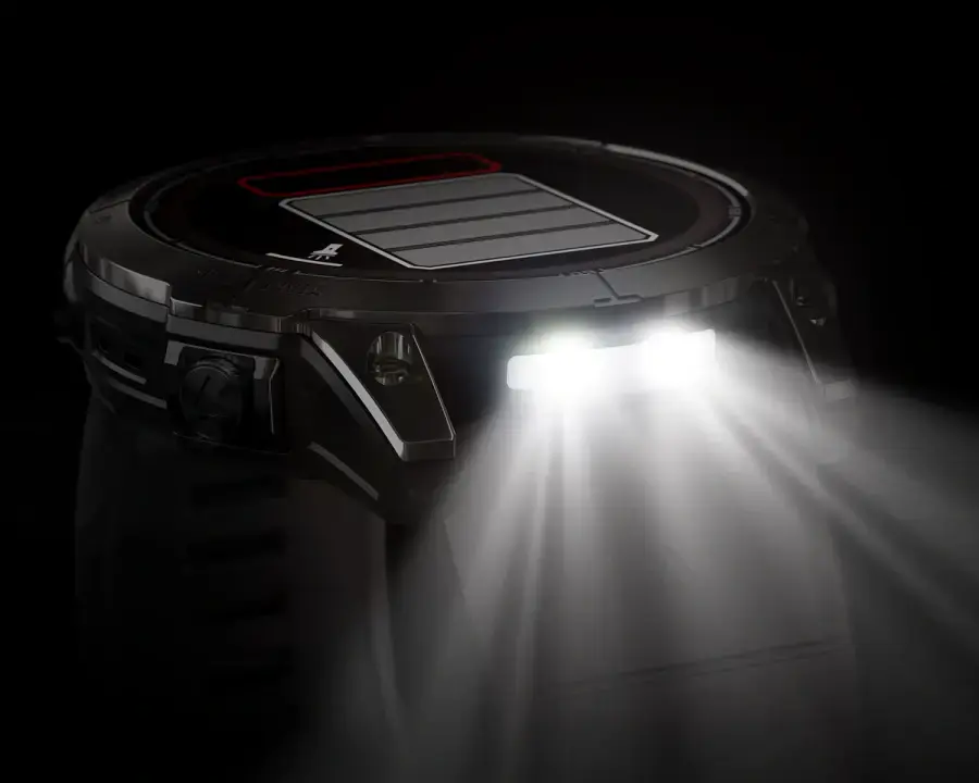 Смарт-годинник Garmin Fenix 7X Pro Sapphire Solar Edition | 51 мм Titanium with Fog Gray/Ember Orange Band (010-02778-15)