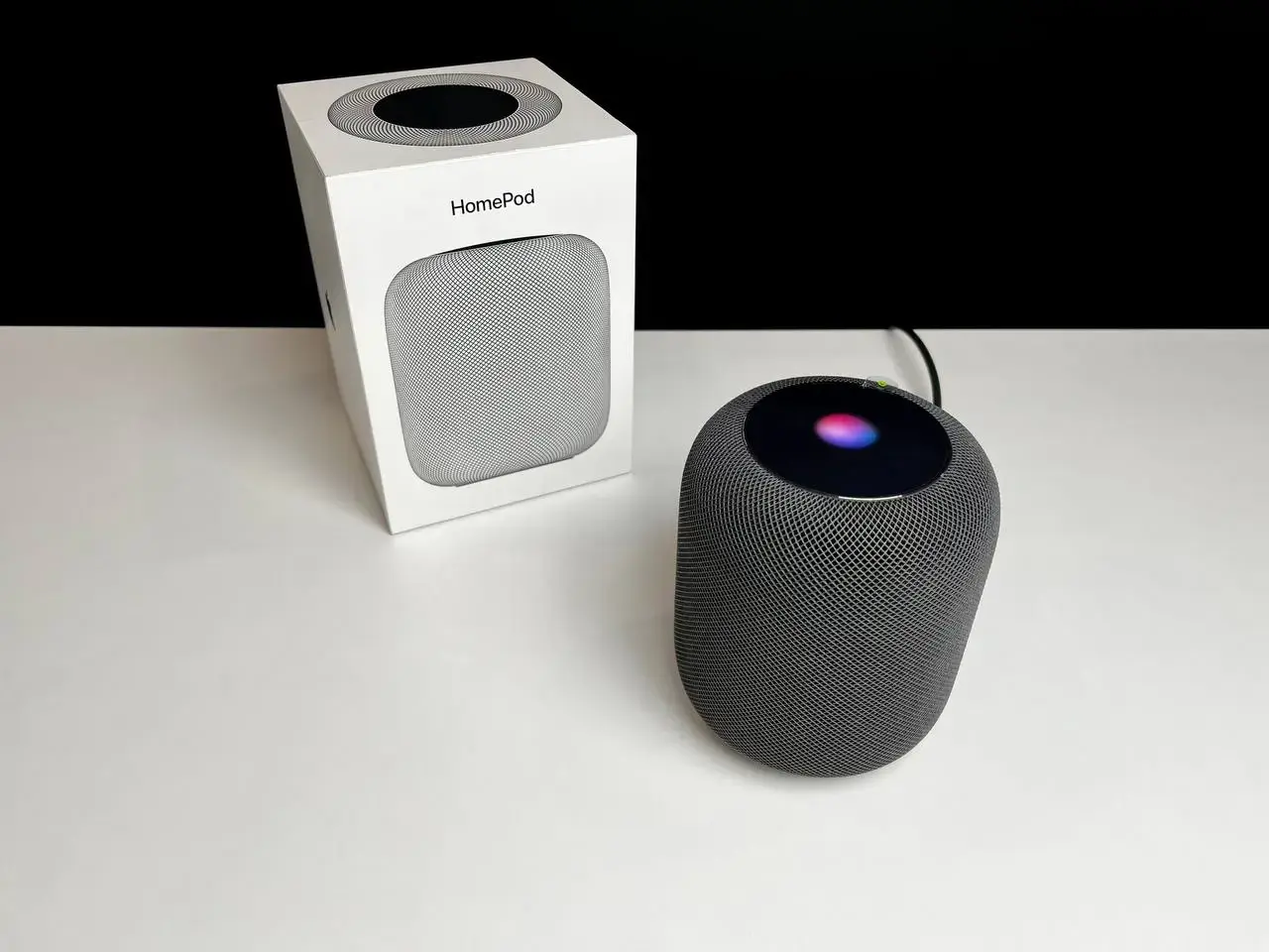🎧USED Apple HomePod Space Gray (MQHW2), (Стан - 9.5/10, гарантія - 1 міс.)