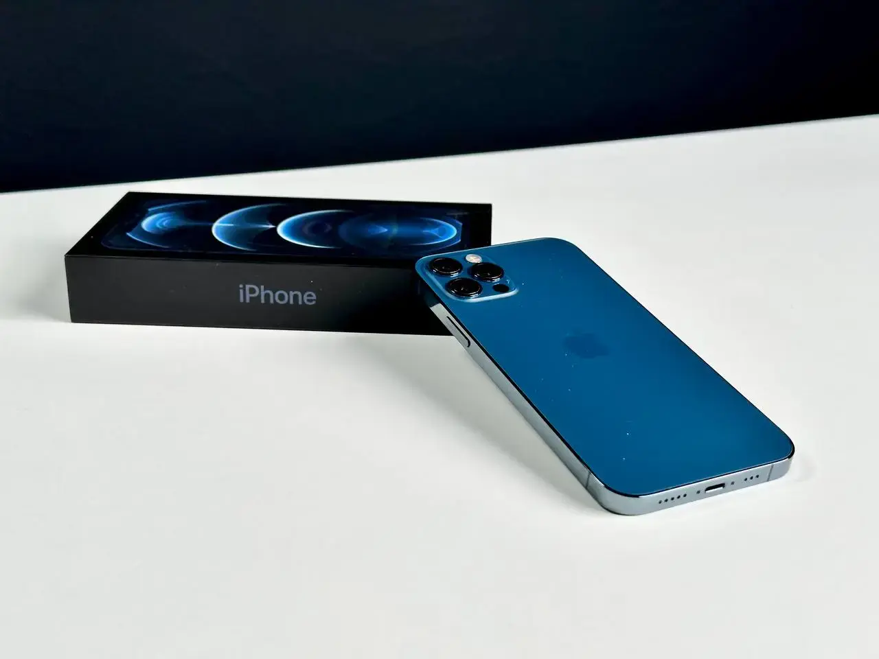 USED Apple iPhone 12 Pro 512GB Pacific Blue (MGM43, MGMX3)🔋85% (Стан - 9/10, Комплект - повний | гарантія - 1 міс.)