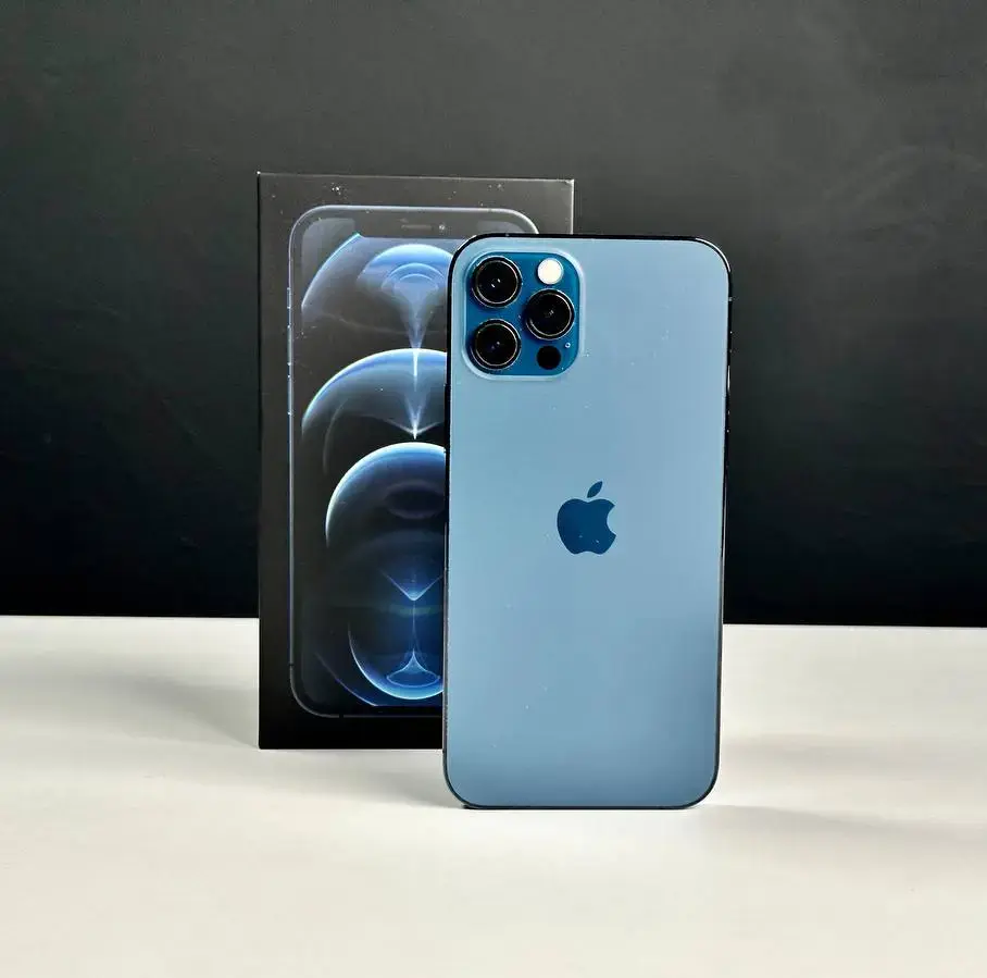 USED Apple iPhone 12 Pro 512GB Pacific Blue (MGM43, MGMX3)🔋85% (Стан - 9/10, Комплект - повний | гарантія - 1 міс.)