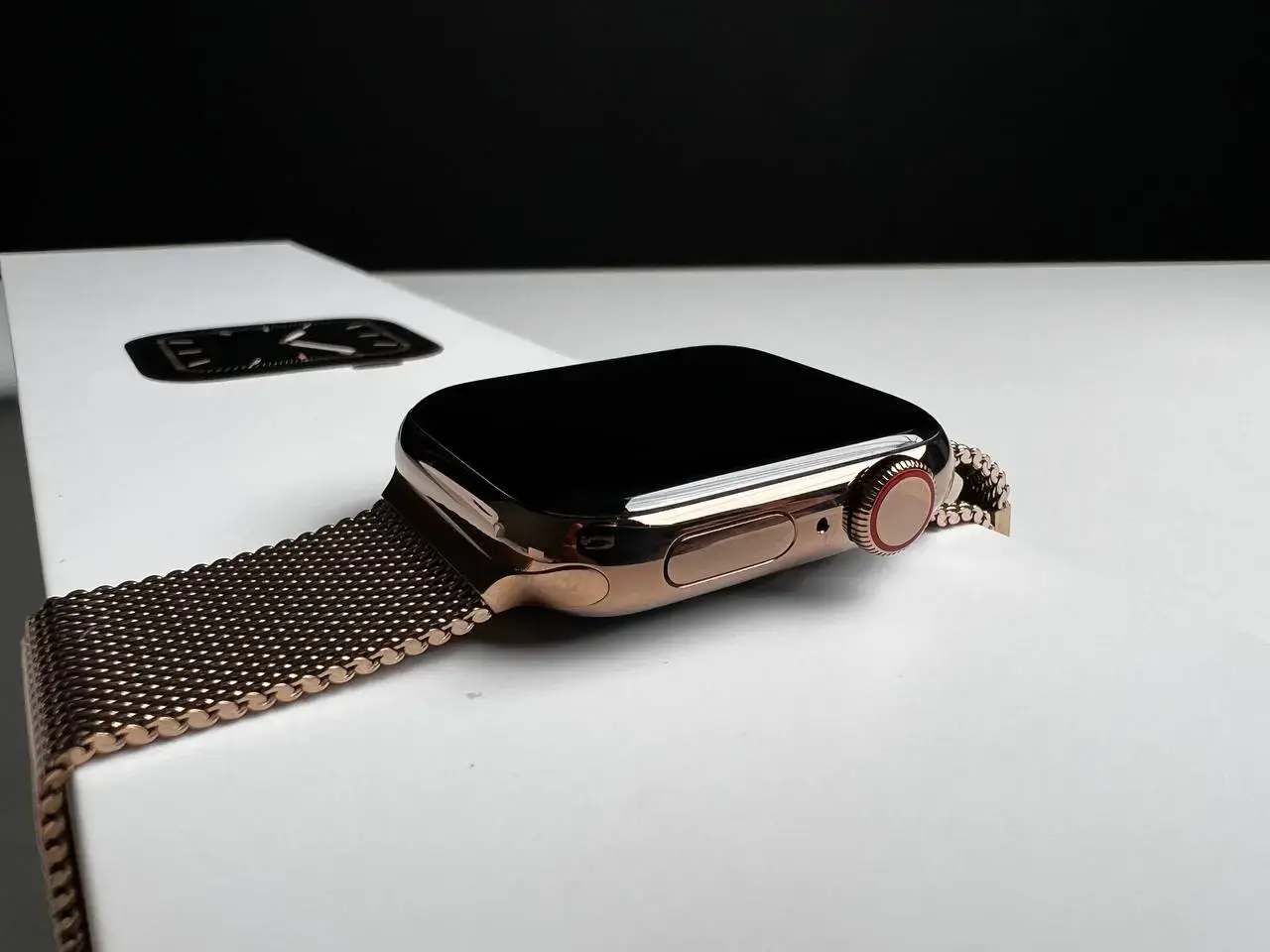 USED Apple Watch Series 5 GPS + Cellular 40mm Gold Stainless Steel Case with Stone Sport Band (MWWU2, MWX62)