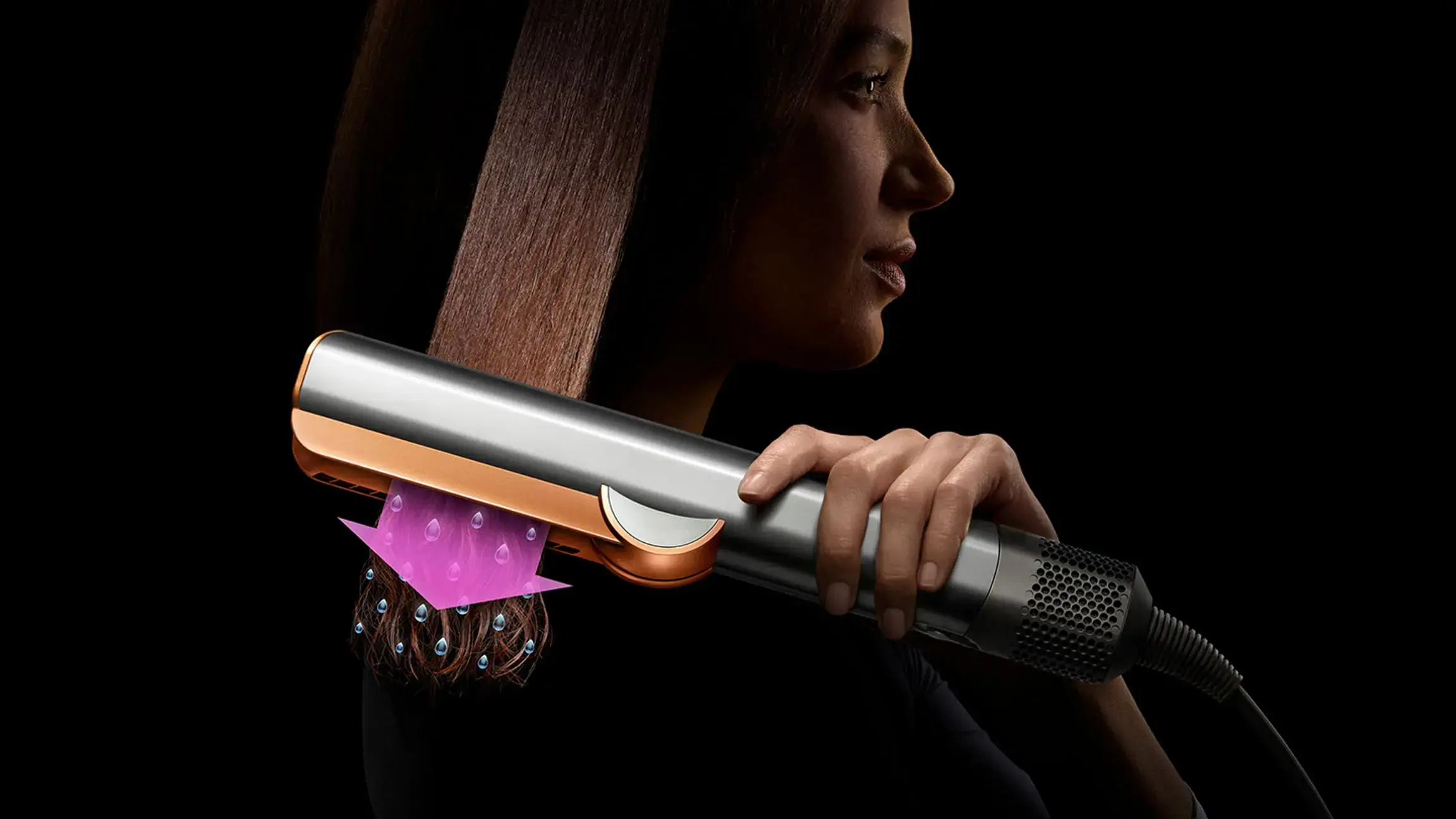 Вирівнювач для волосся Dyson Airstrait HT01 - Nickel/Copper (401321-01) US