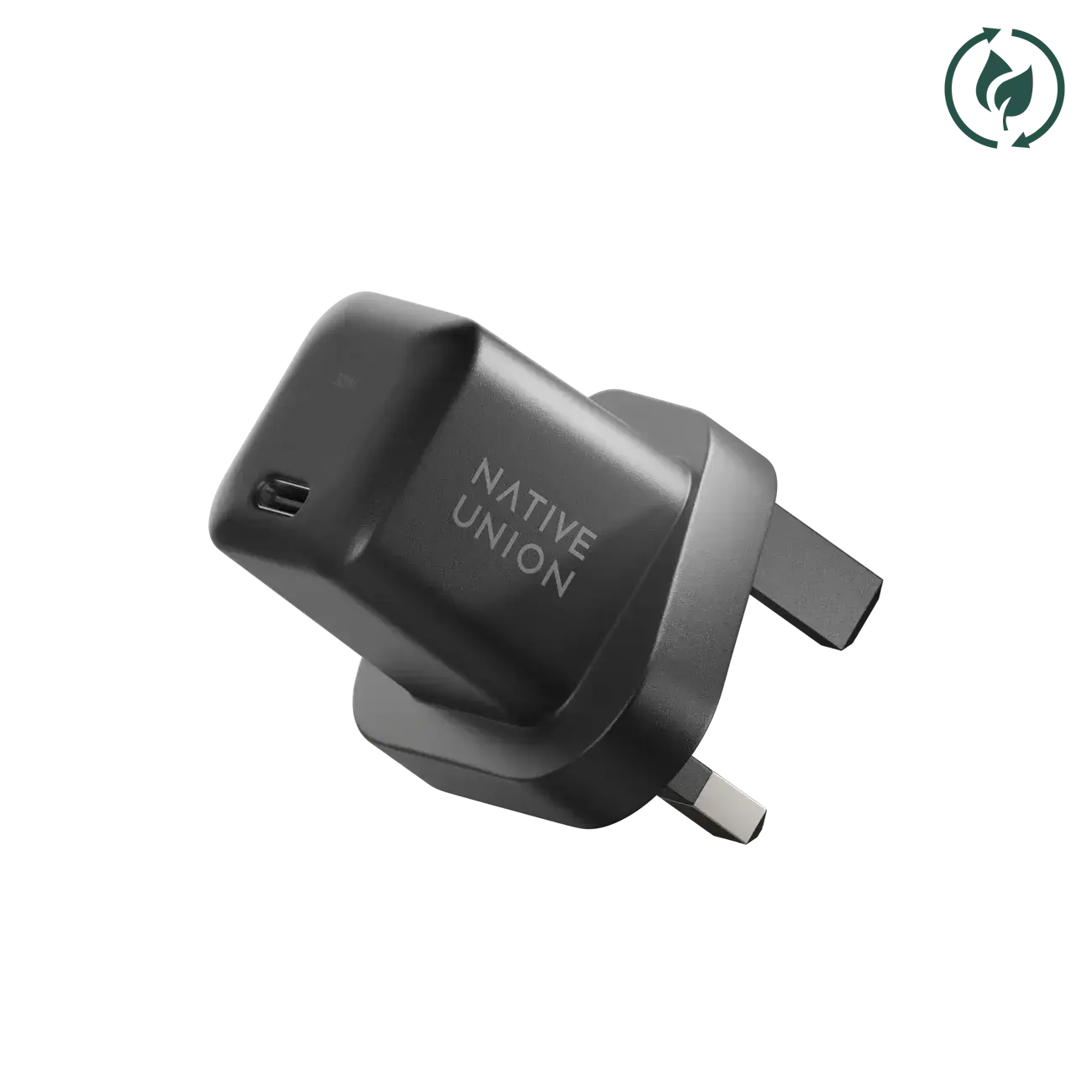 Зарядное устройство Native Union Fast GaN Charger PD 30W USB-C Port Black (FAST-PD30-2-BLK-EU)